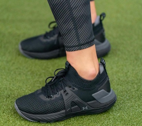 Benzer Shoes  Under Armour Project Rock 4 Black Grey