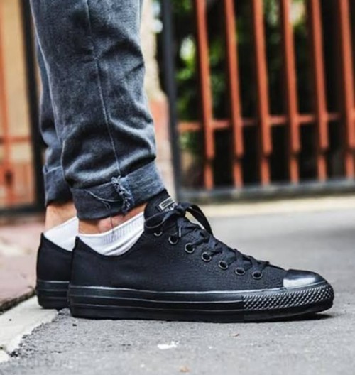 Benzer Shoes | Converse All Star Full Black Shorts
